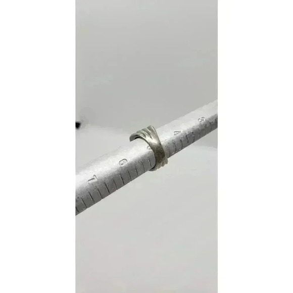 Vintage Iconic Bayanihan Brutalist Chunky 925 Sterling Silver Ring Heavy Sz 5 - Picture 11 of 12